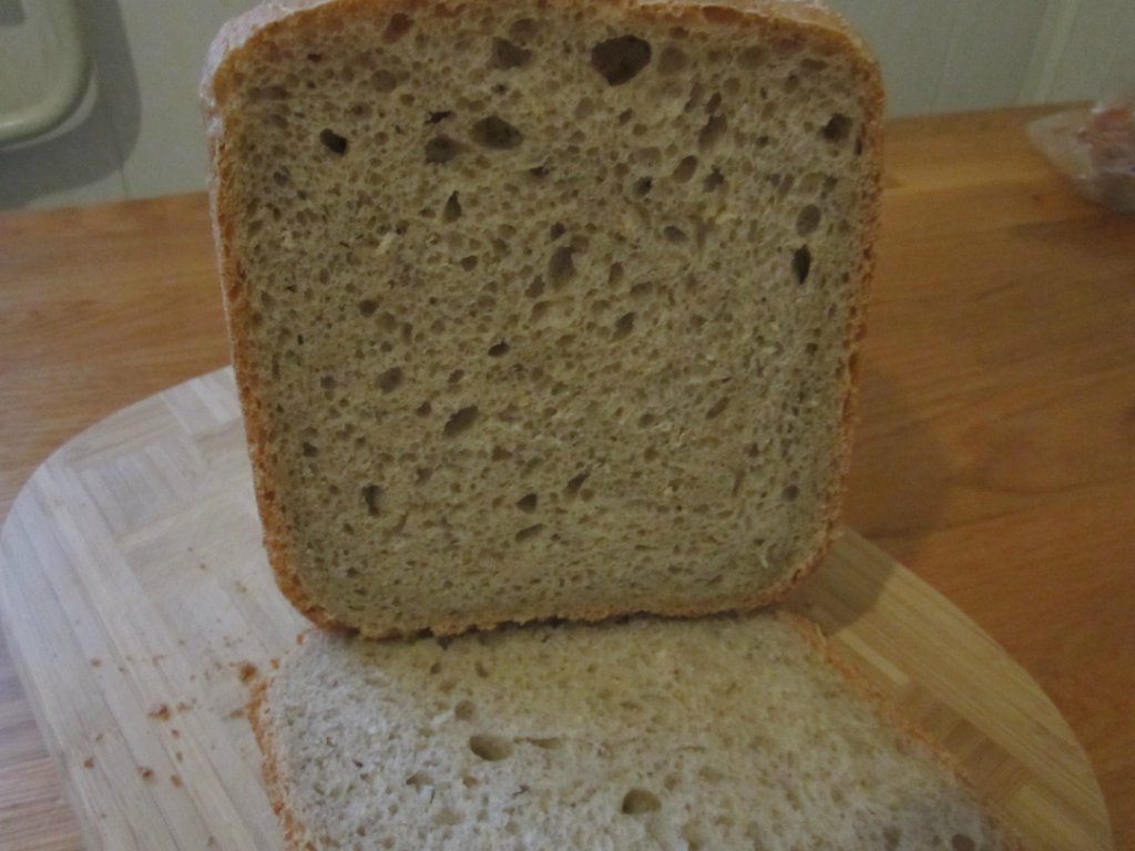 Wheat bread on ripe dough (self-leavening)