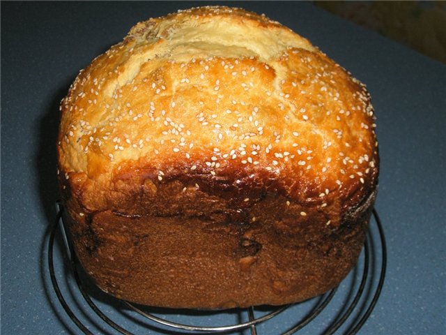 Pastel de masa vienesa en una panificadora