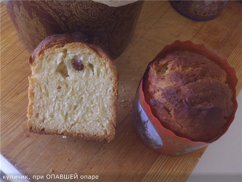 Kulich med Myasoedovskaya i ovnen (mesterklasse)