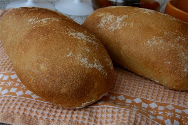 Ciabatta, Peter Reinhart (puliszkán)