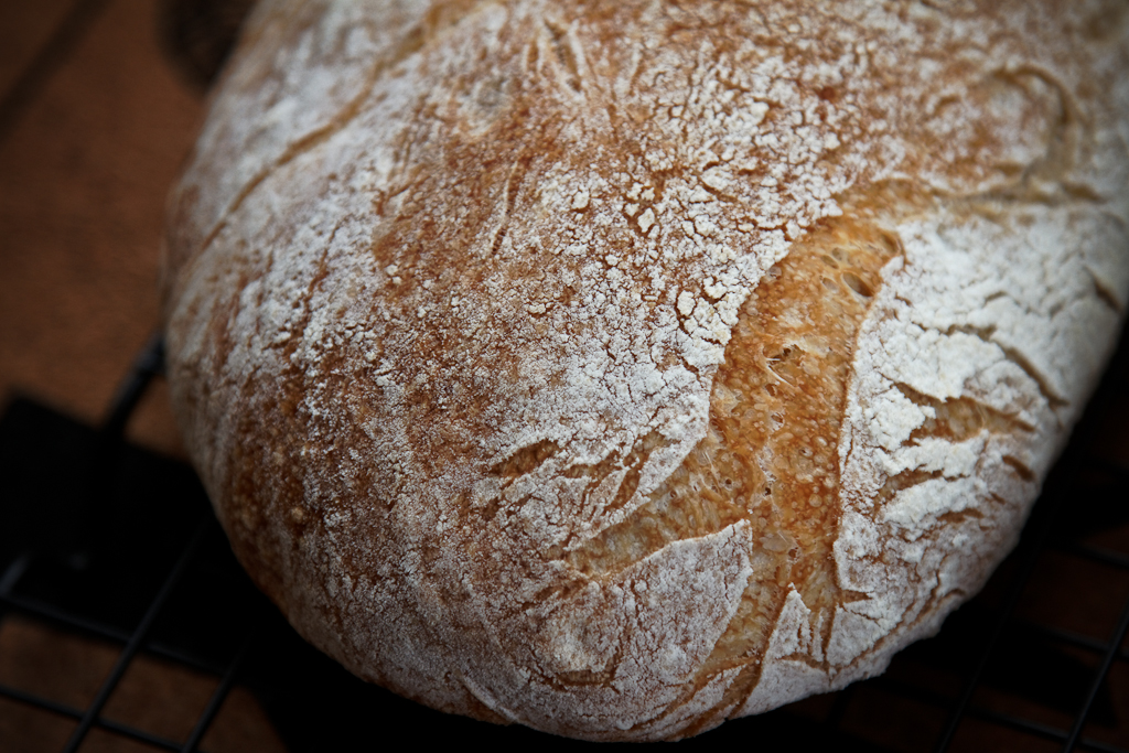 Gammelt Como-brød (Pane di Como Antico) i ovnen