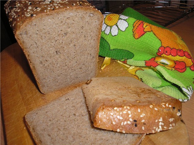 Darnitsky bread with leaven (GOST)