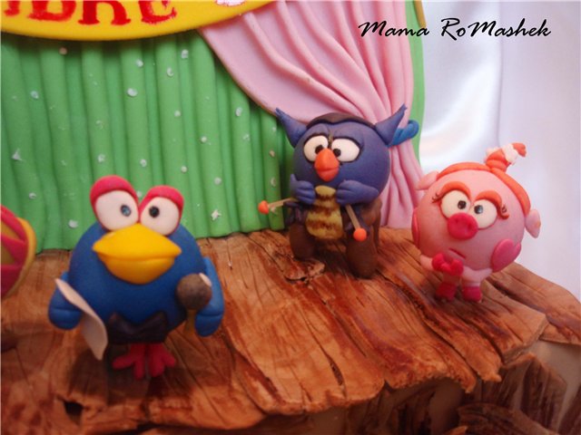 Cakes based on the cartoon Smeshariki