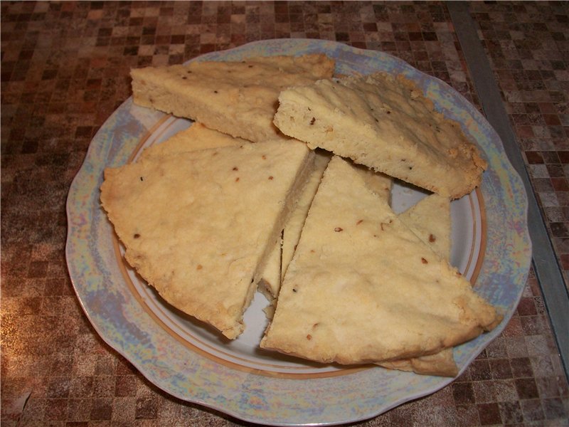 Orange shortbread