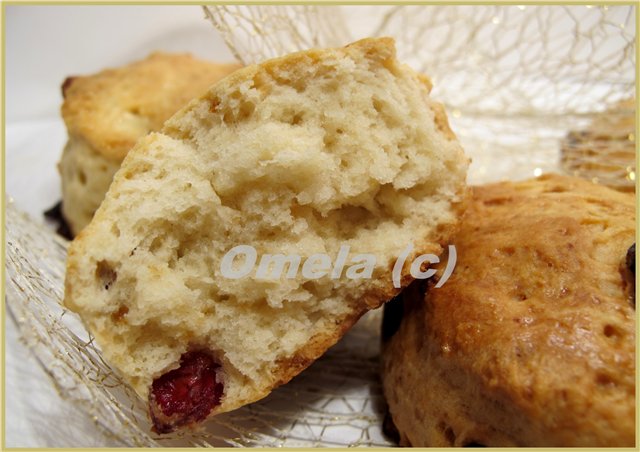 Mga cranberry scone