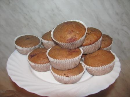 Muffin al cioccolato con noci (DEX-50)