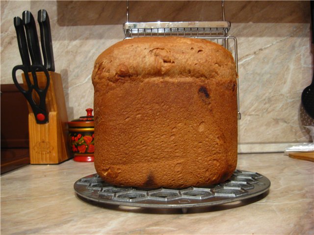 Pan de chocolate en una panificadora