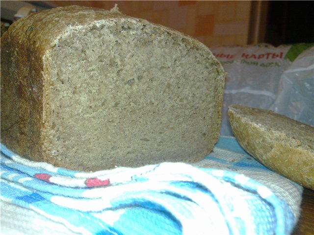 Buckwheat Bread Fluffy (เครื่องทำขนมปัง)