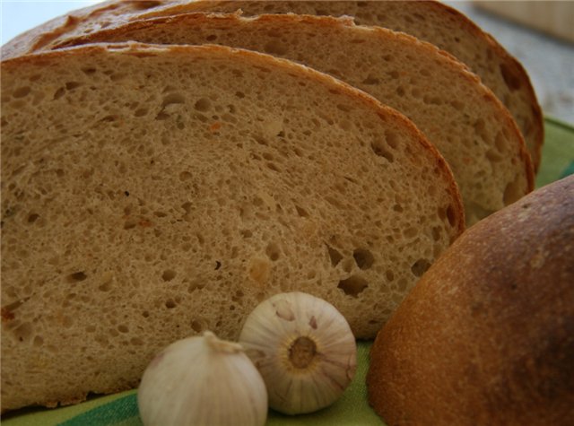 Peter Reinhart's Garlic at Rosemary Potato Bread (Oven)