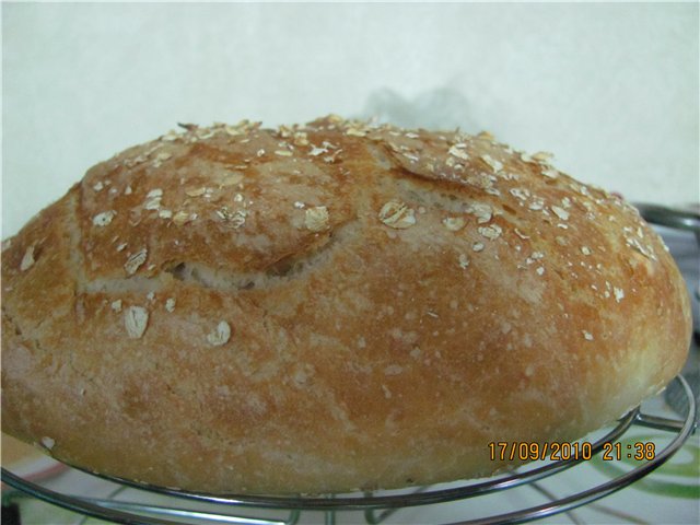 Pan de trigo sobre masa madura (autoleudado)