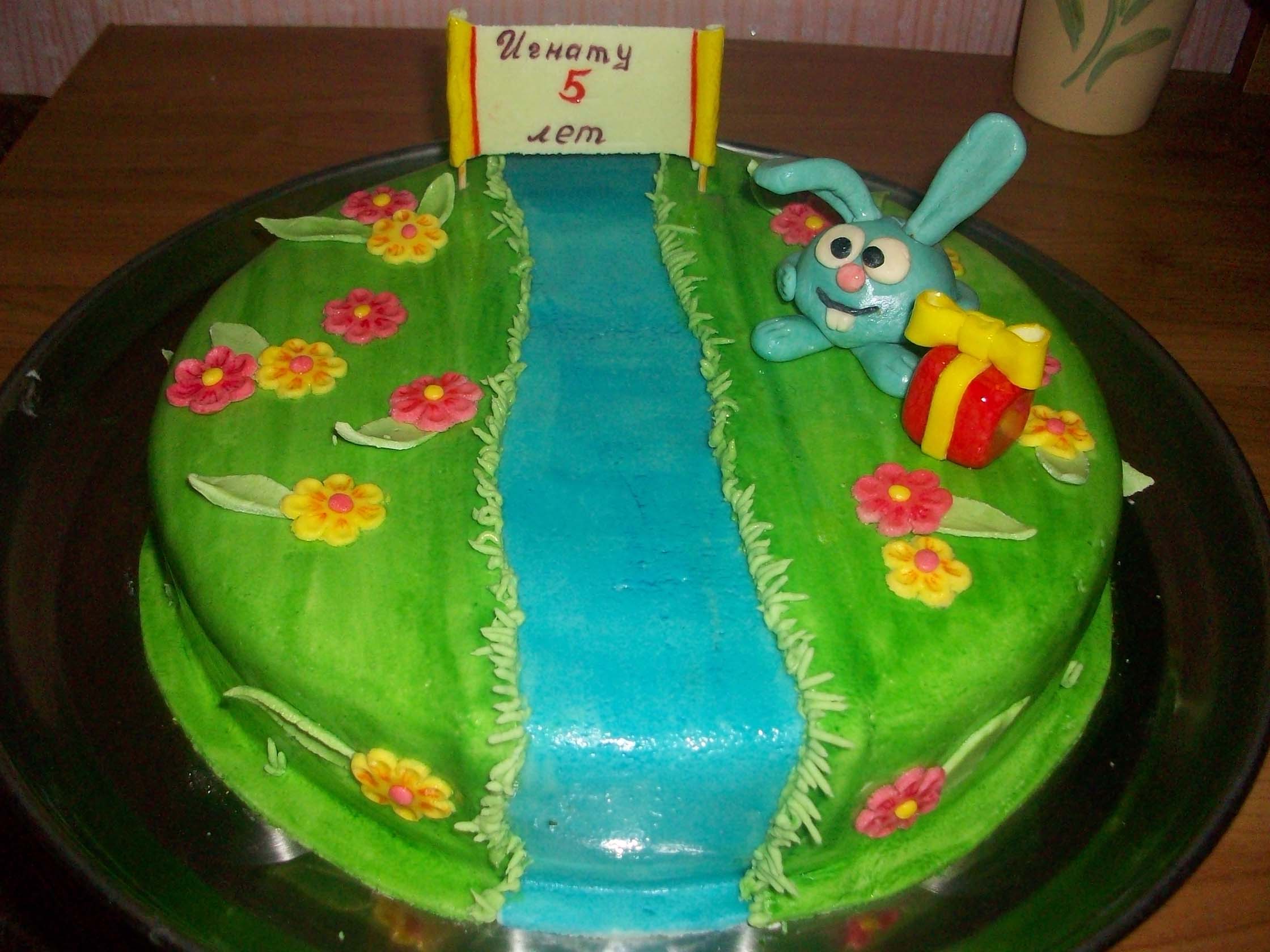 Cakes based on the cartoon Smeshariki