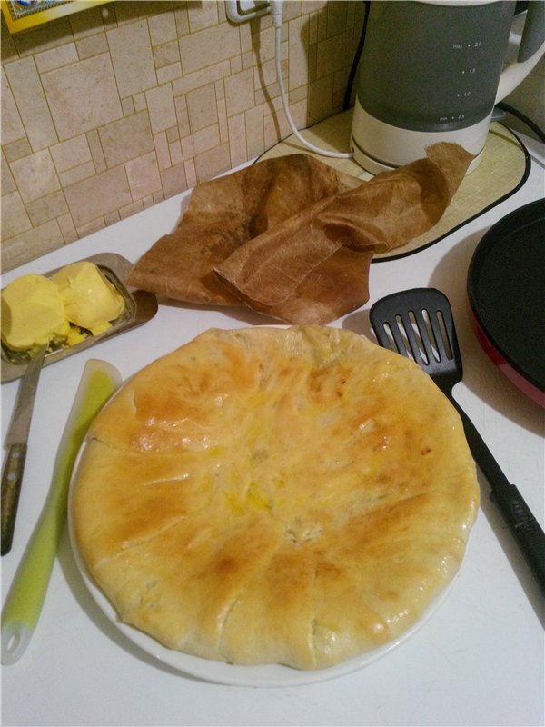 Ossetian pie in princess pizza maker