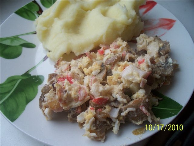 Ensalada de cangrejo