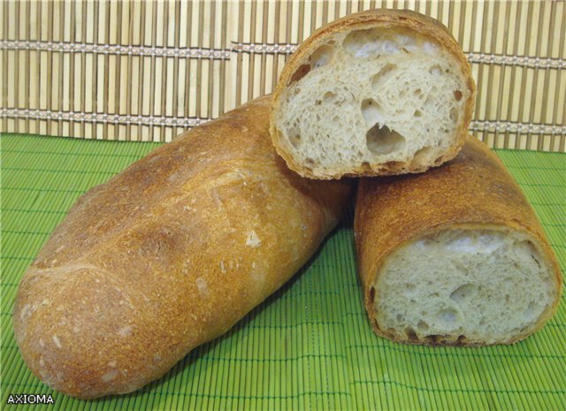 Italian bread (Ann Thibeault) in the oven