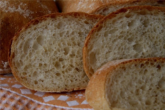 Ciabatta, Peter Reinhart (puliszkán)