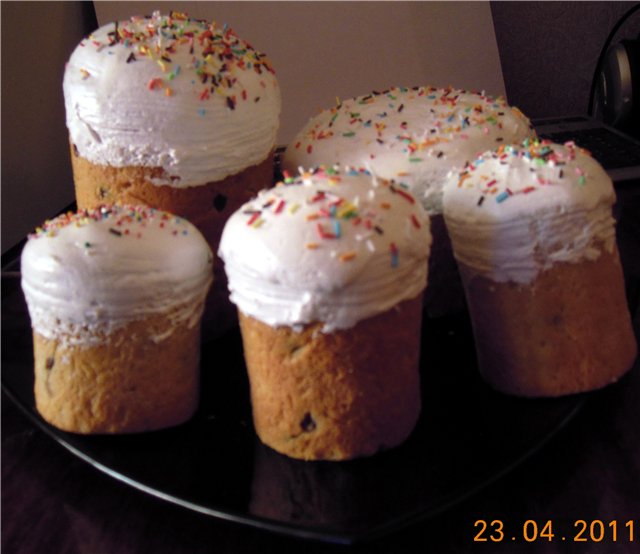 Kulich con Myasoedovskaya en el horno (clase magistral)