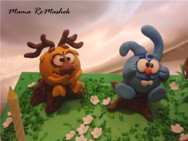 Cakes based on the cartoon Smeshariki