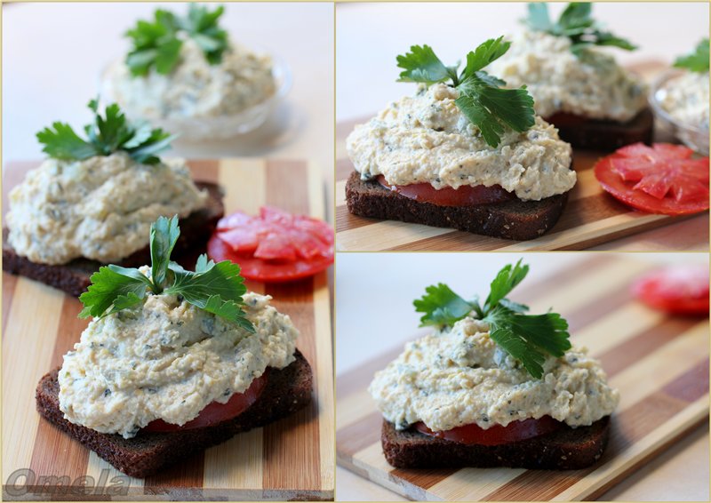 Havsmørbrød med kikerter