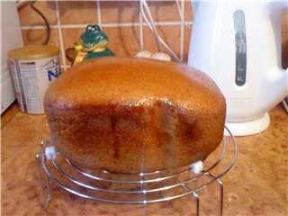 Pane di frumento e segale 50x50 con lievito di birra (macchina per il pane)