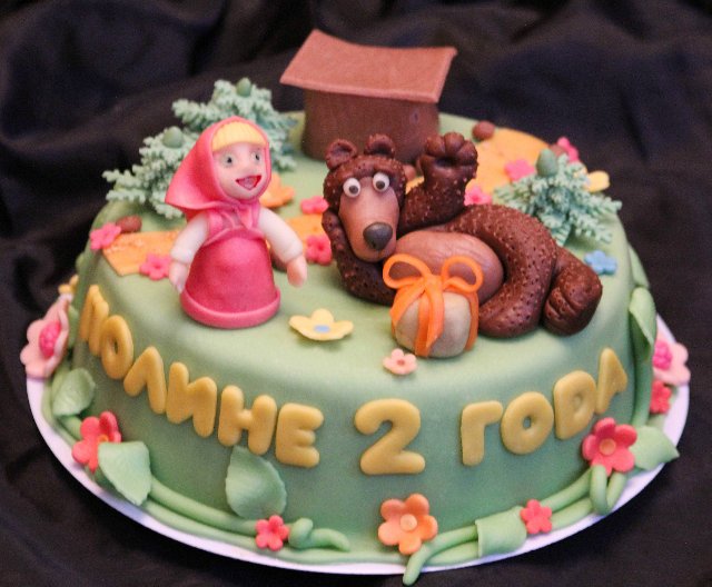 Torte basate sul cartone animato Masha e Orso