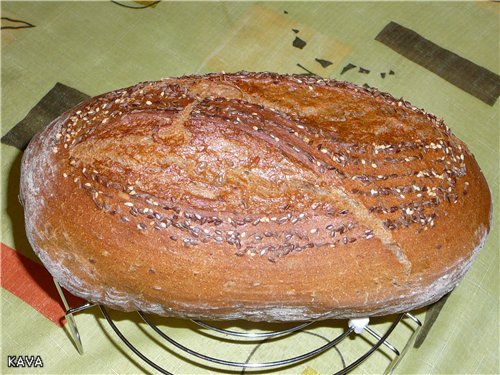 Impastare e cuocere il pane di segale di grano a lievitazione naturale (master class)