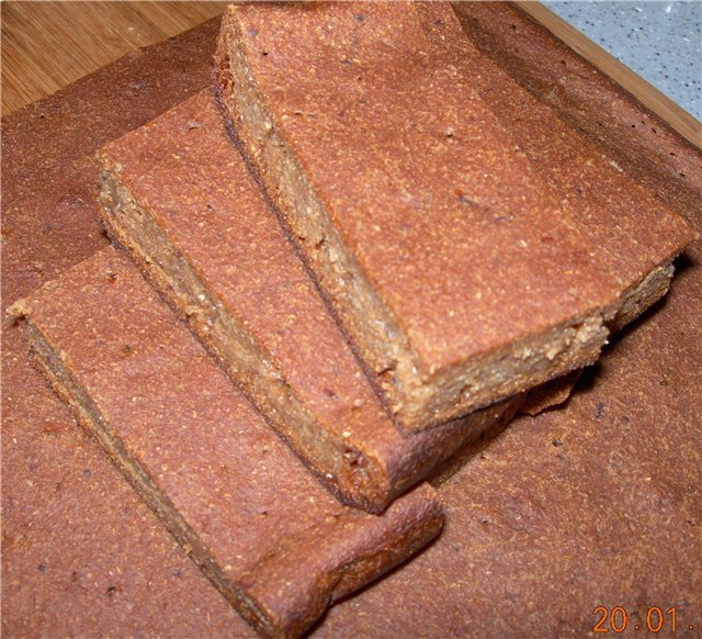 Old recipe gingerbread