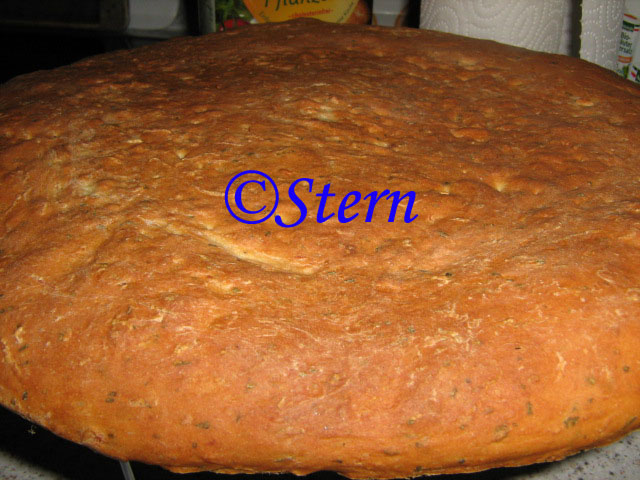 Brood op rauwe aardappelen met kruiden (oven)