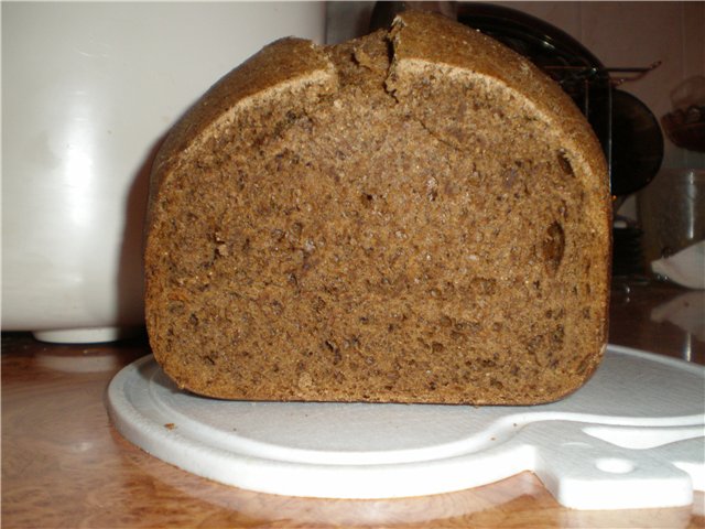 Tarwe-rogge 50x50 brood met levende gist (broodbakmachine)