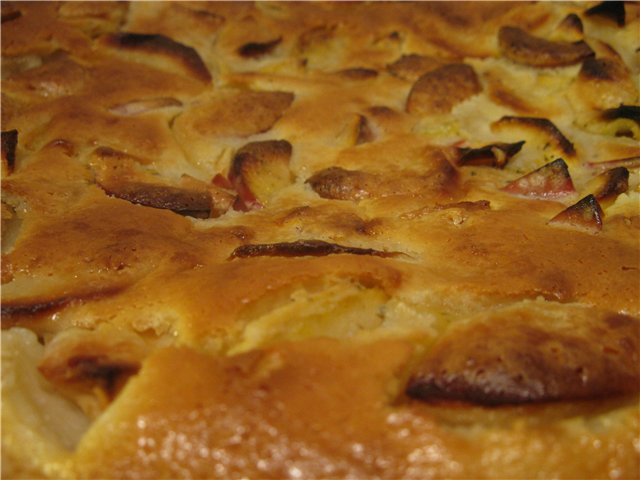 Pastel de manzana delicado