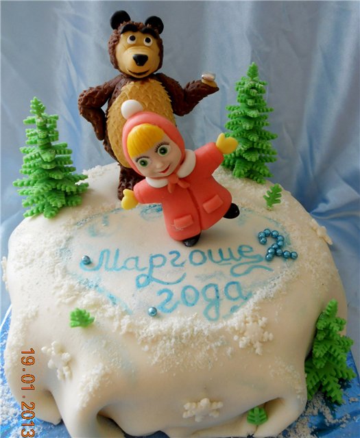 เค้กจากการ์ตูนเรื่อง Masha and the Bear