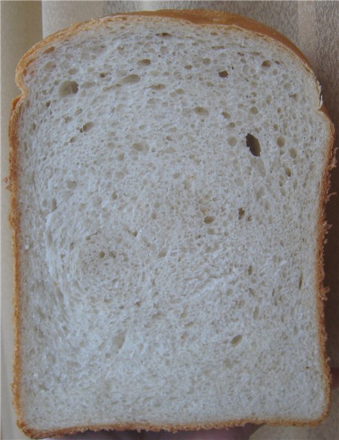 Pan de masa madre francesa en una panificadora