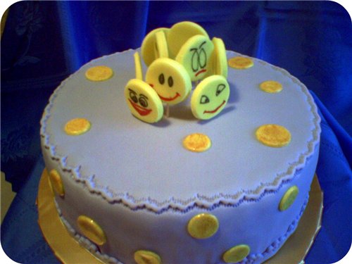 Smilies, sunshine (cakes)