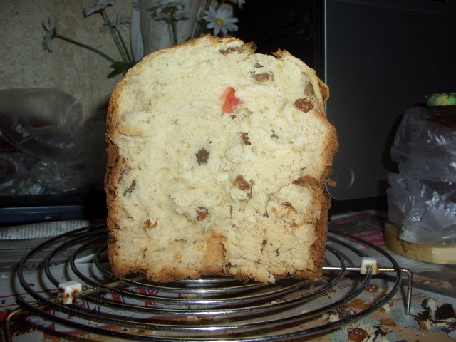 Pagnotta di cagliata in una macchina per il pane