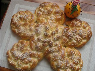 Stella di Natale del pane