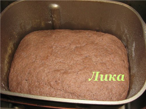 Pan de centeno con jugo de uva (panificadora)