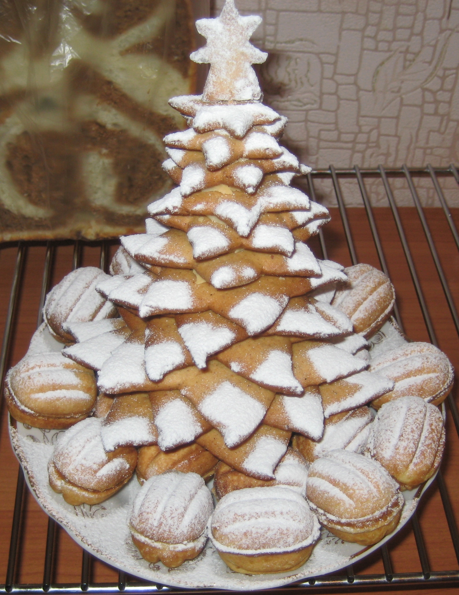 Árboles de Navidad de pan de jengibre