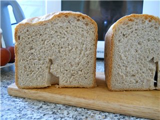 Pane contadino in una macchina per il pane