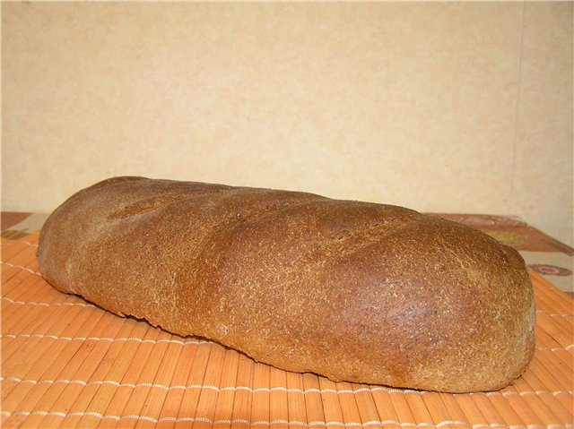 Pane integrale con crusca