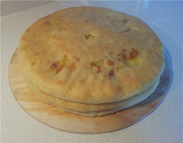 Mga Ossetian pie (recipe)