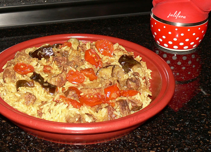 Makluba-pilaf