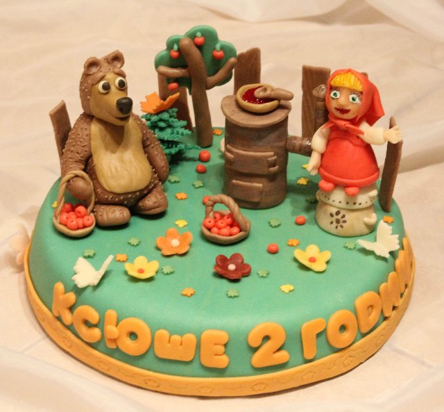 Torte basate sul cartone animato Masha e Orso