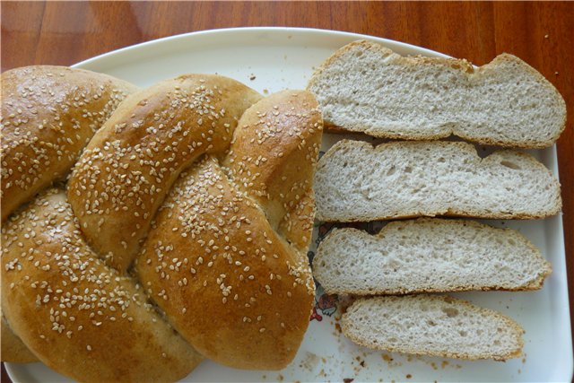 Kalvel's zuurdesem en brood er mee gemaakt