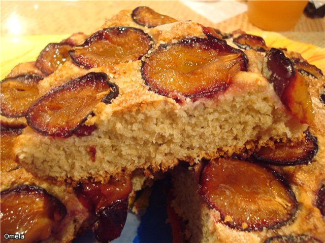 Pastel de frutas de avena