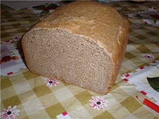 Pane di segale Senza niente (forno, macchina per il pane, pentola a cottura lenta)