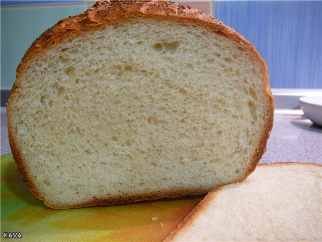 Brewed wheat bread (oven)