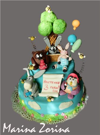 Torte basate sul cartone animato Winnie the Pooh e tutto, tutto, tutto