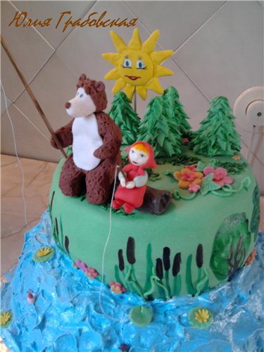 Cakes based on the cartoon Masha and the Bear