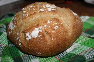 Bretons brood (Pain de Breton) in de oven