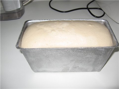 Sourdough bread in the oven