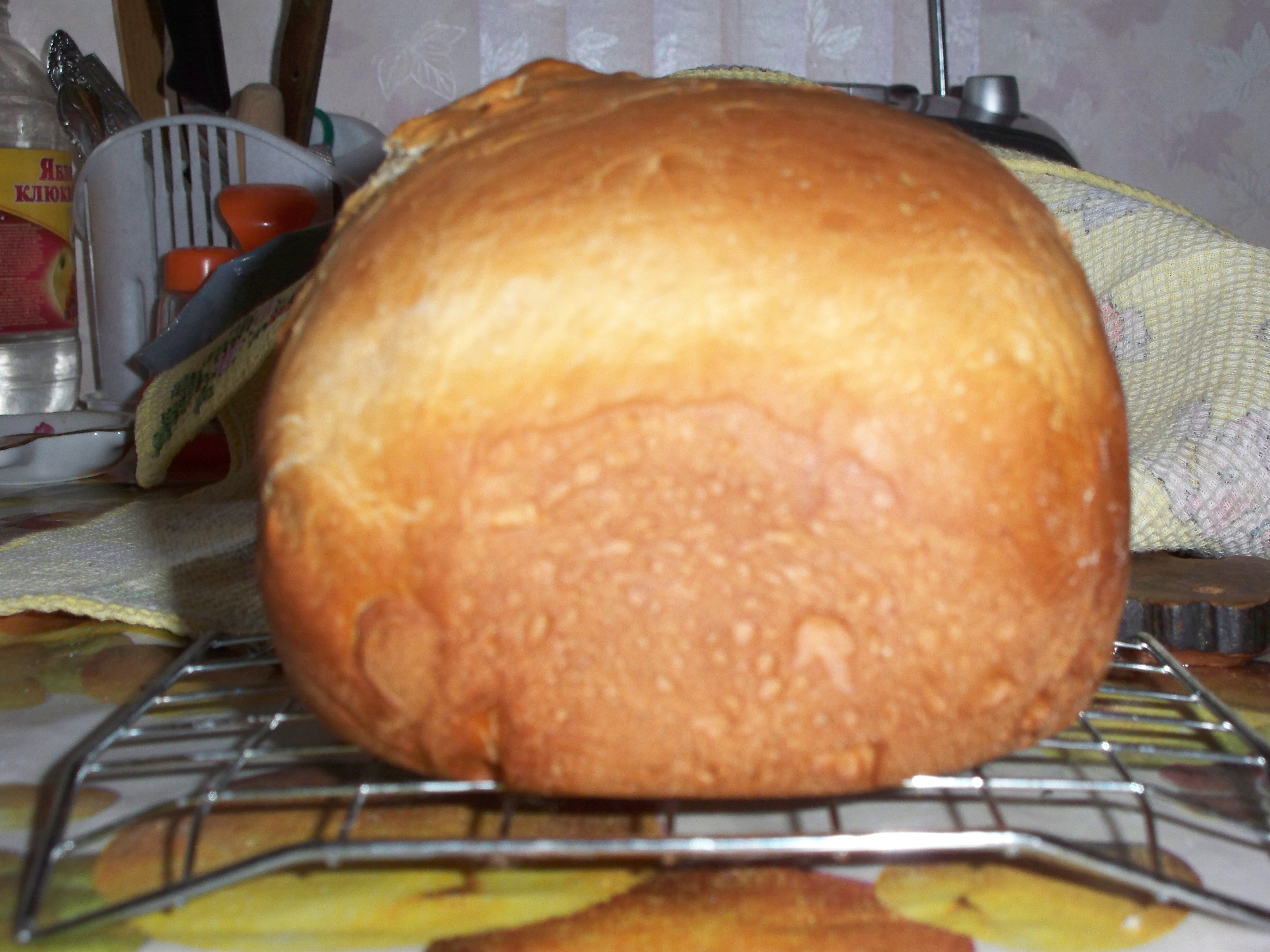 Rotolo di burro su kefir con cannella (macchina per il pane)